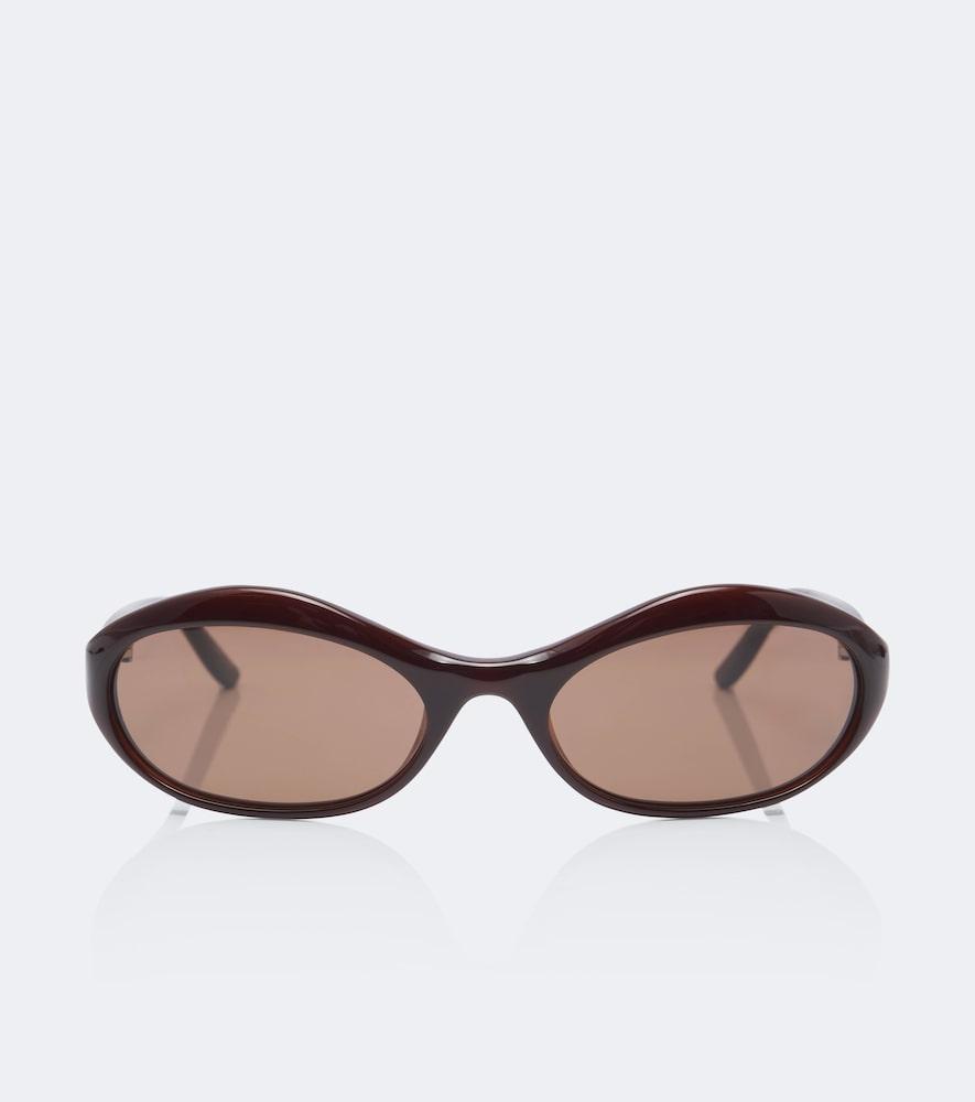 magda butrym oval acetate sunglasses