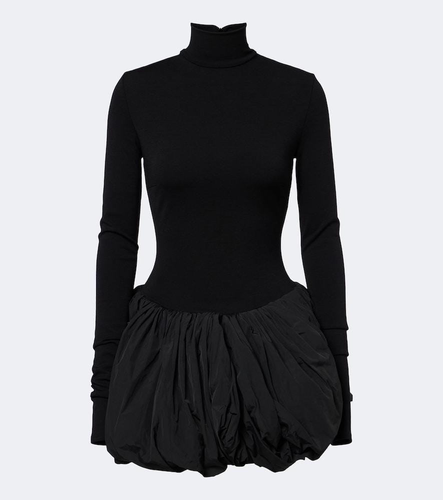 magda butrym paneled wool-blend minidress