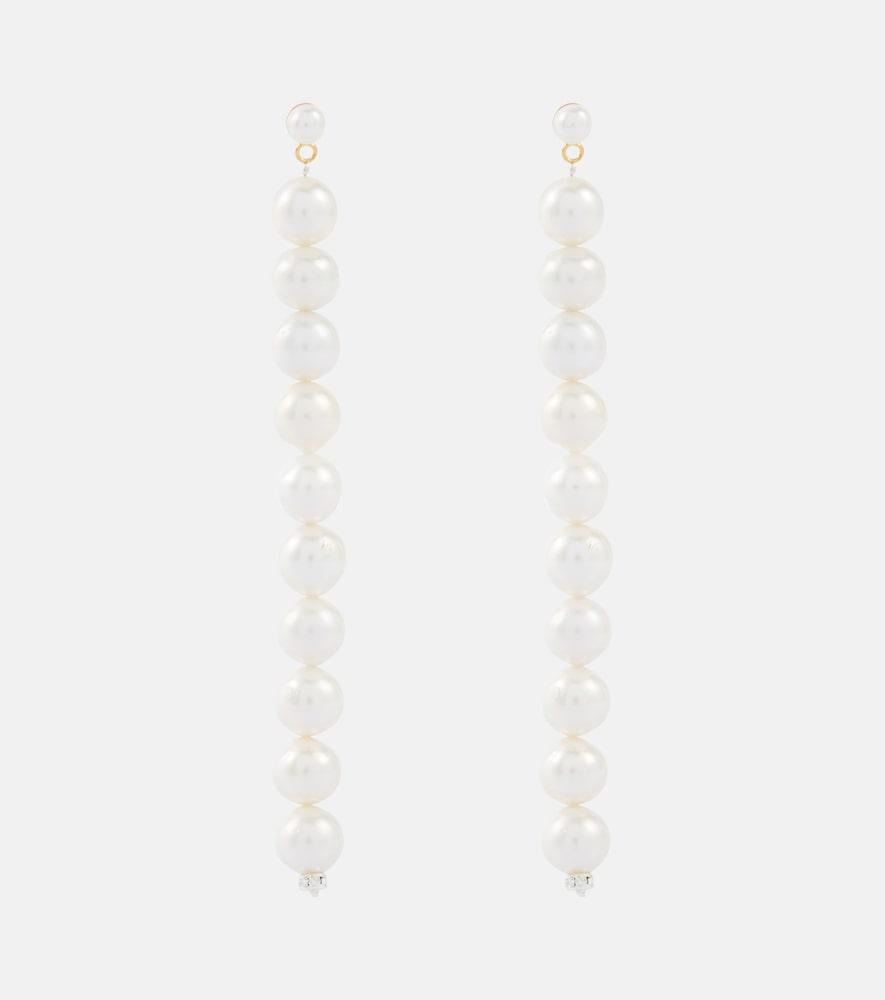 magda butrym pearl drop earrings