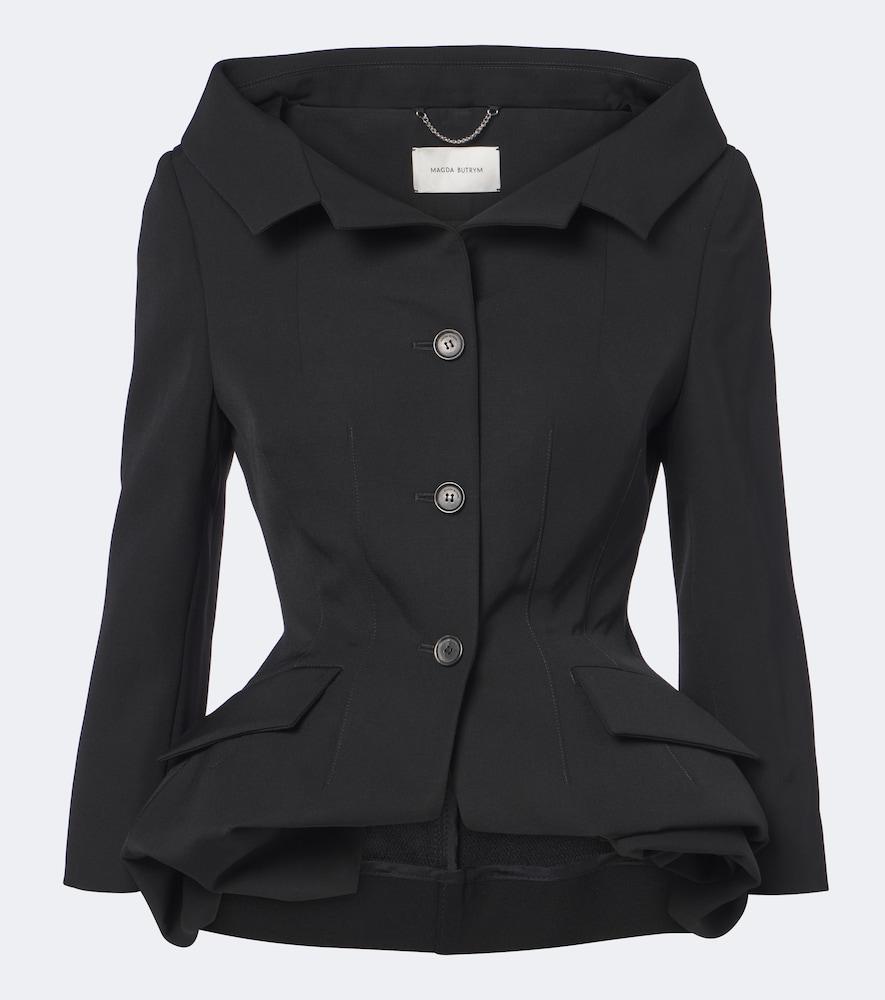 magda butrym peplum wool blazer