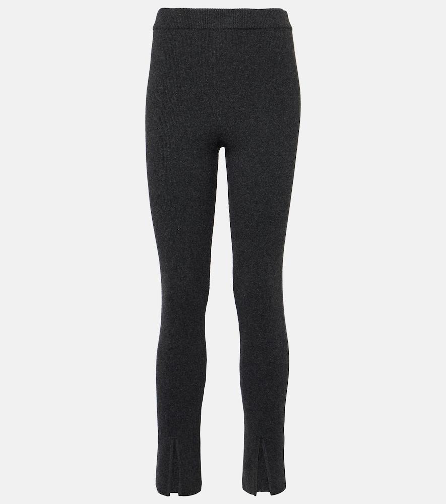 magda butrym ribbed-knit cashmere slim pants