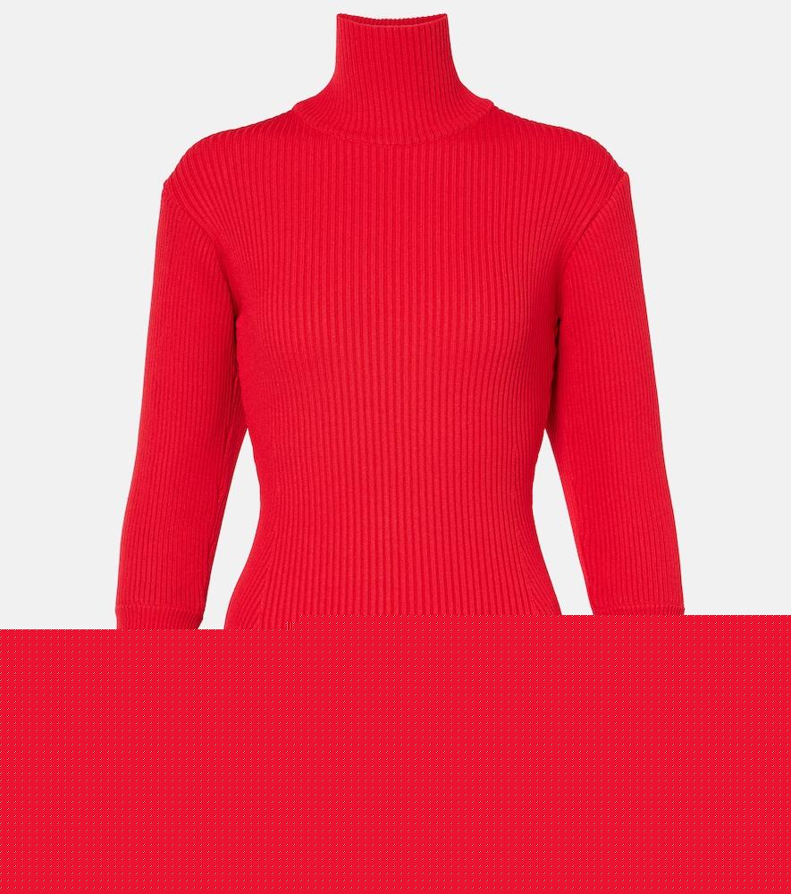 magda butrym ribbed-knit turtleneck bodysuit