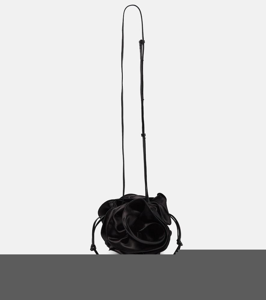 magda butrym ruched satin shoulder bag