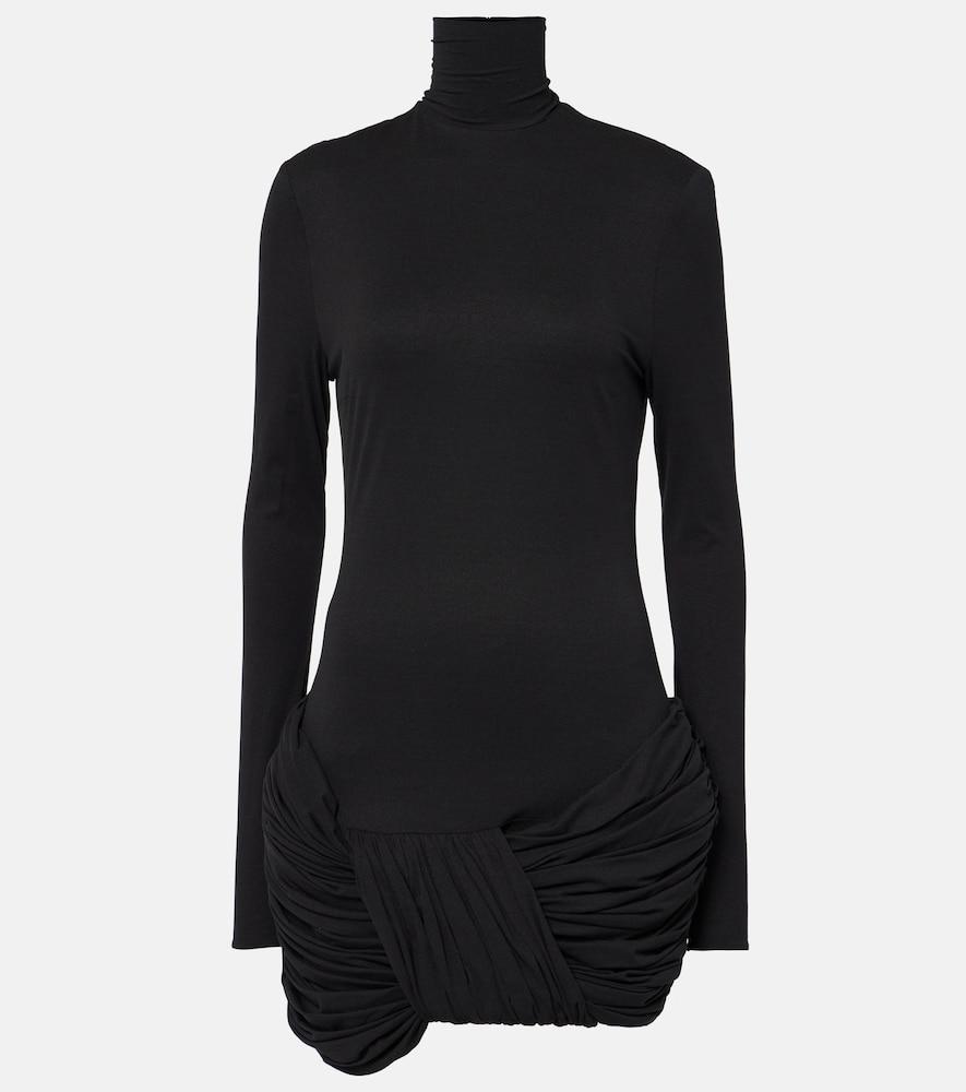 magda butrym ruched silk-blend minidress
