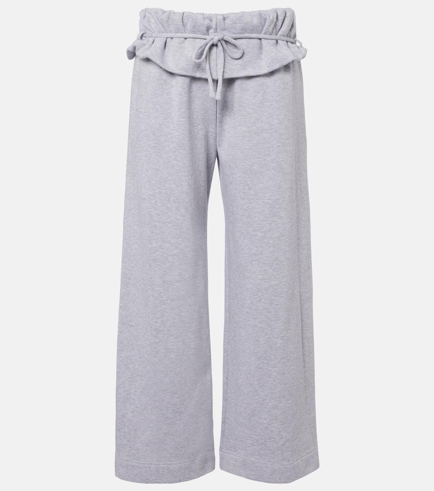 magda butrym ruffled cotton-blend sweatpants