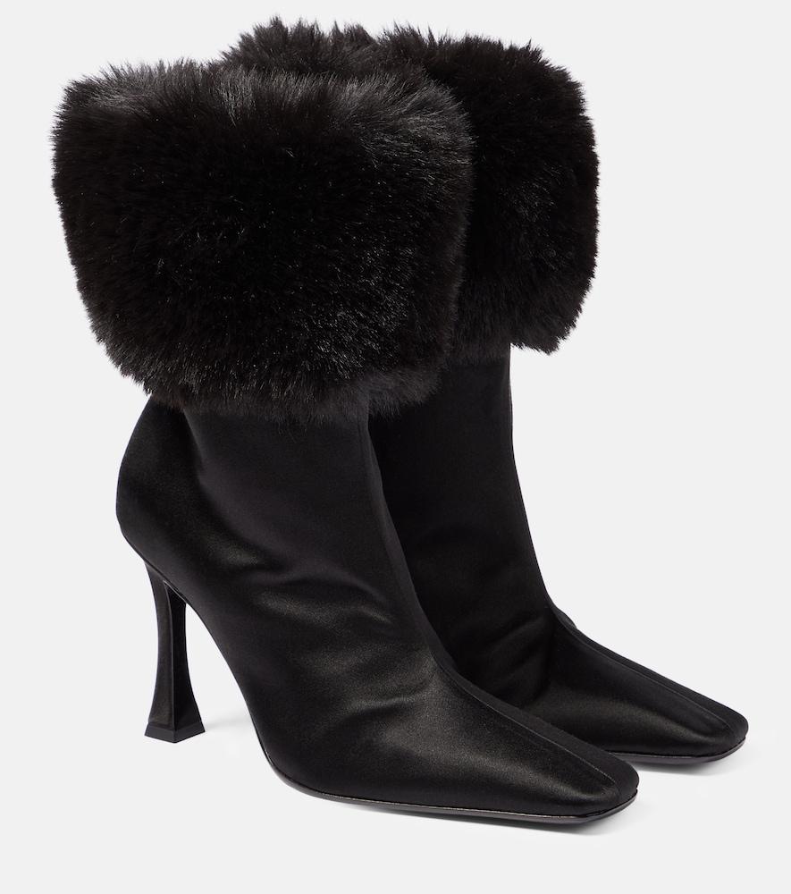 magda butrym satin ankle boots