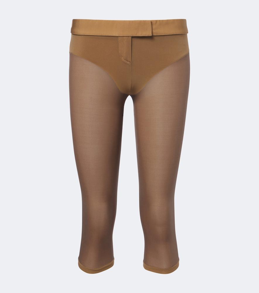 magda butrym semi-sheer capri pants