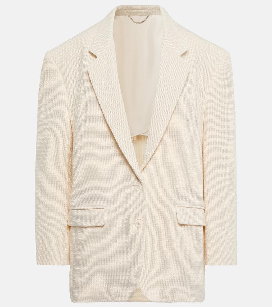 magda butrym single-breasted cotton-blend blazer