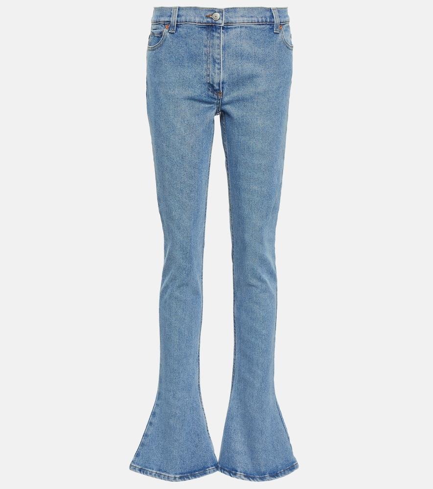 magda butrym slim-fit flared jeans