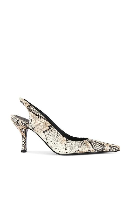 magda butrym snake low slingback heel in grey. - size 37 (also in 38)
