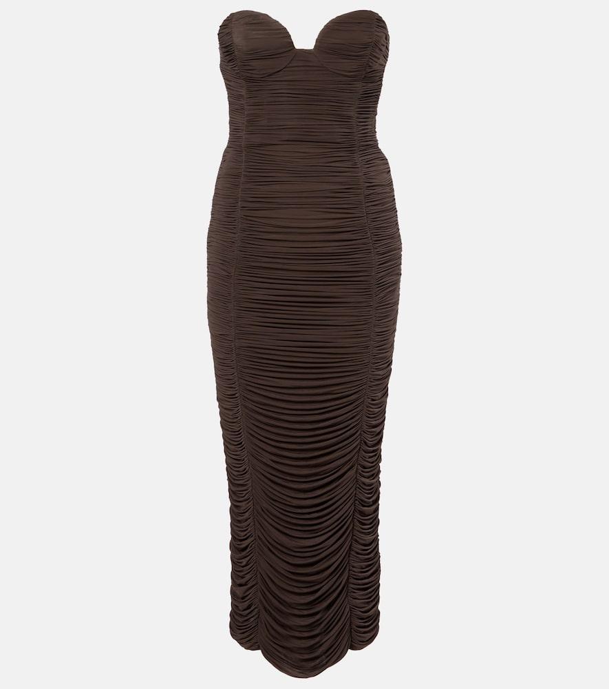 magda butrym sweetheart bustier dress