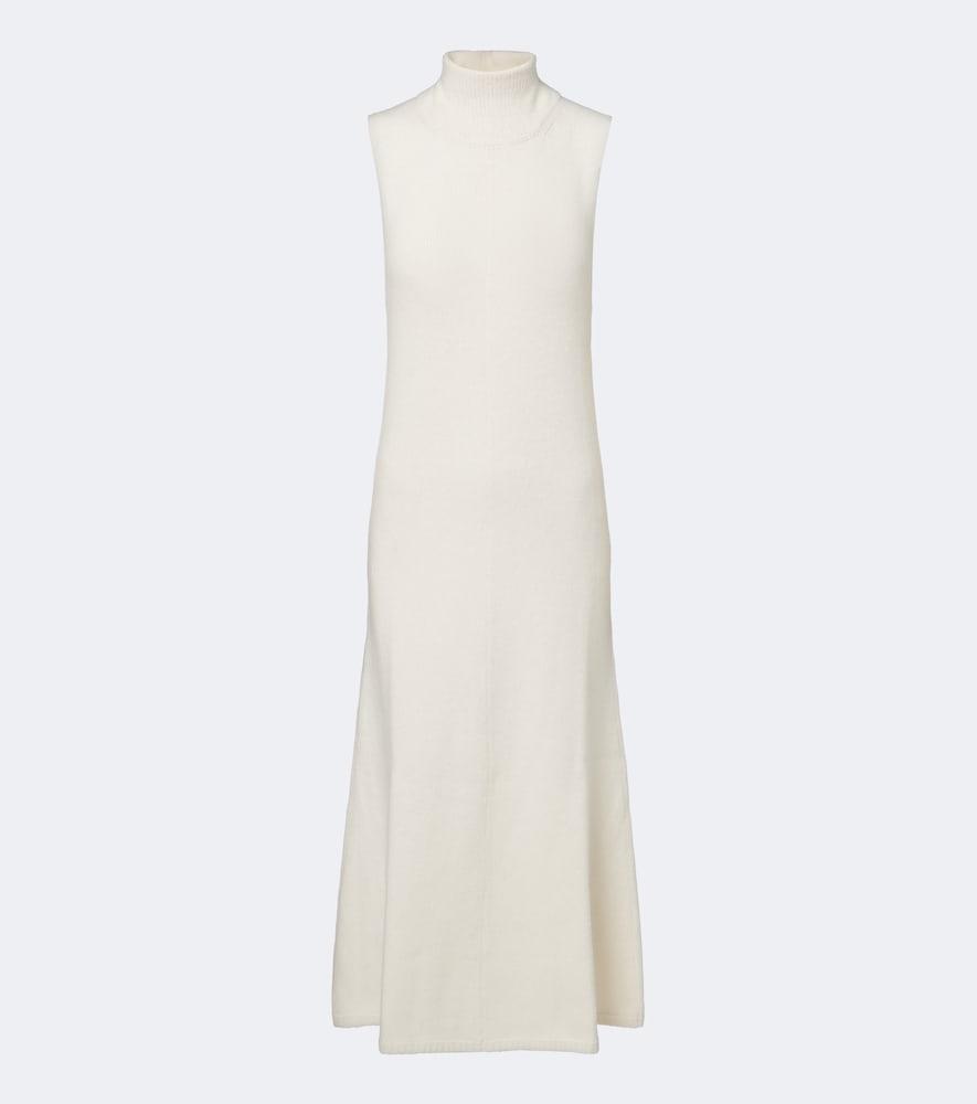 magda butrym wool, silk, and cashmere midi dress