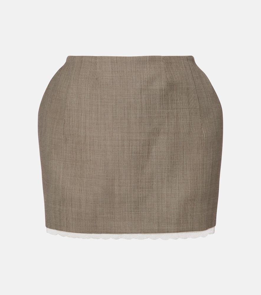 magda butrym wool miniskirt