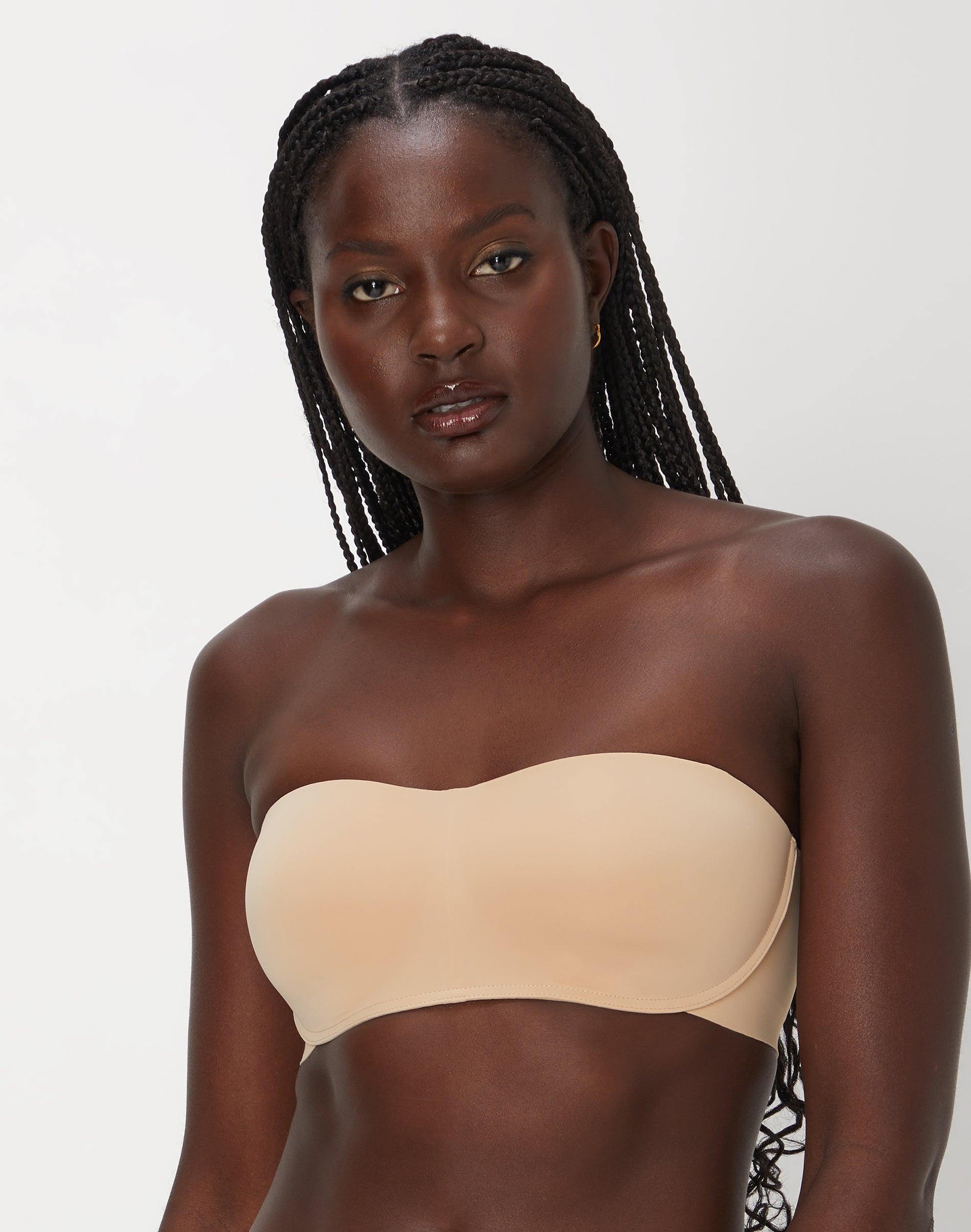maidenform strapless bra with stay-put tech, wireless (plus size available) almond s women's