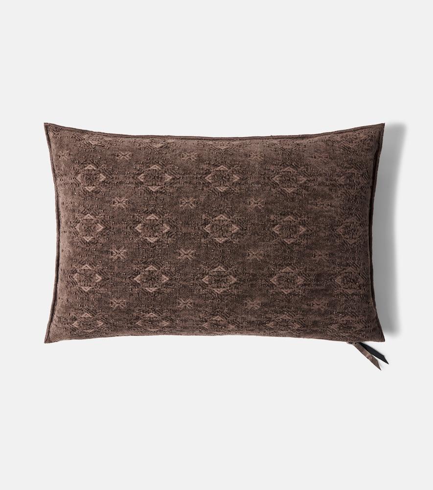 maison de vacances cotton-blend cushion
