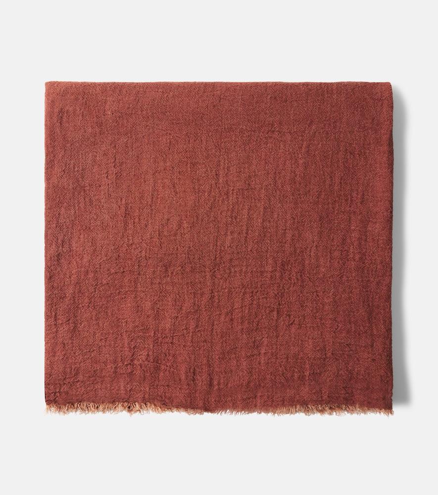 maison de vacances linen crêpe throw