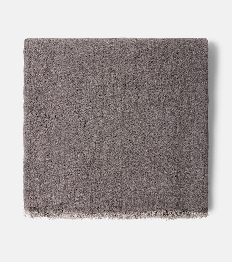 maison de vacances linen crêpe throw