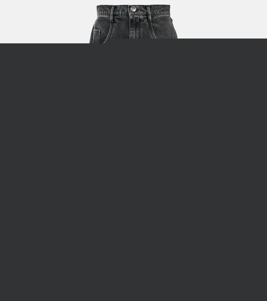 maison margiela cutout high-rise tapered jeans