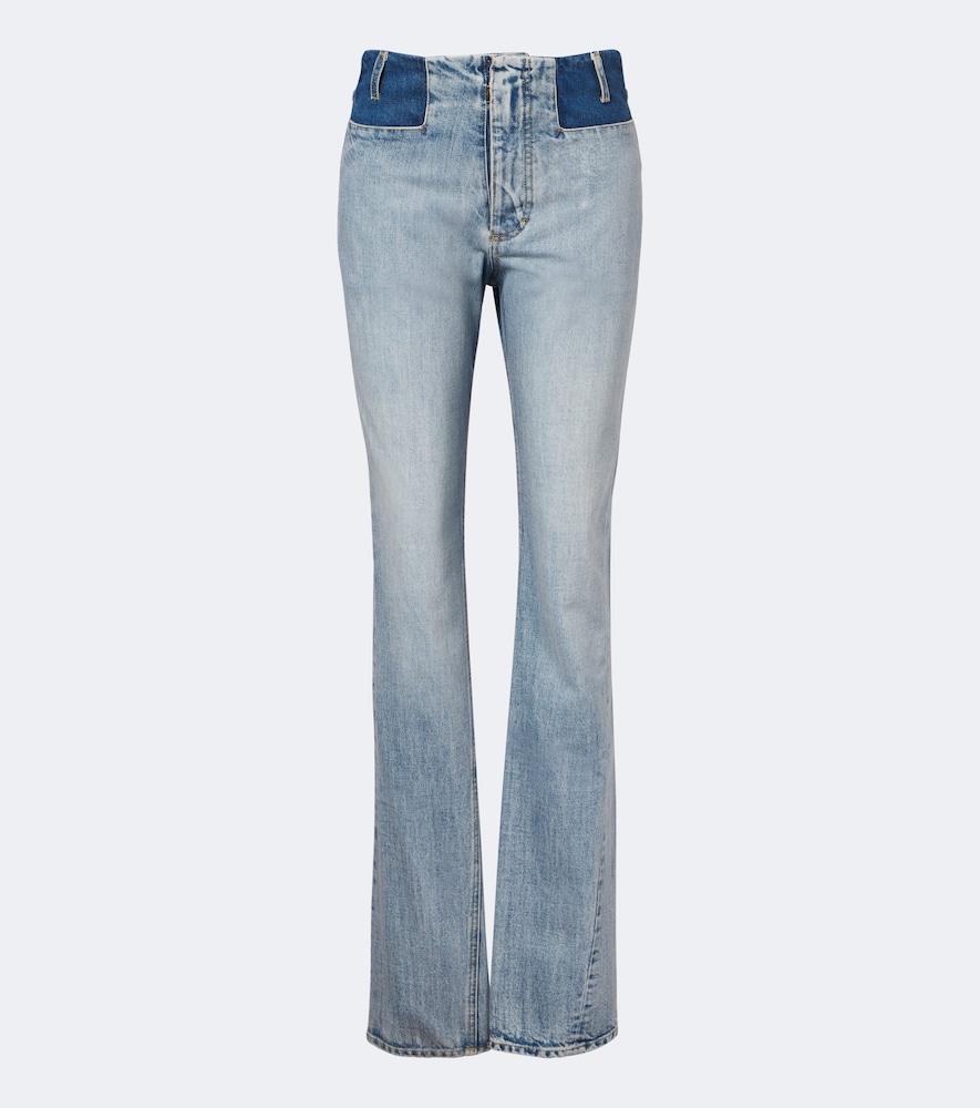 maison margiela mid-rise straight jeans
