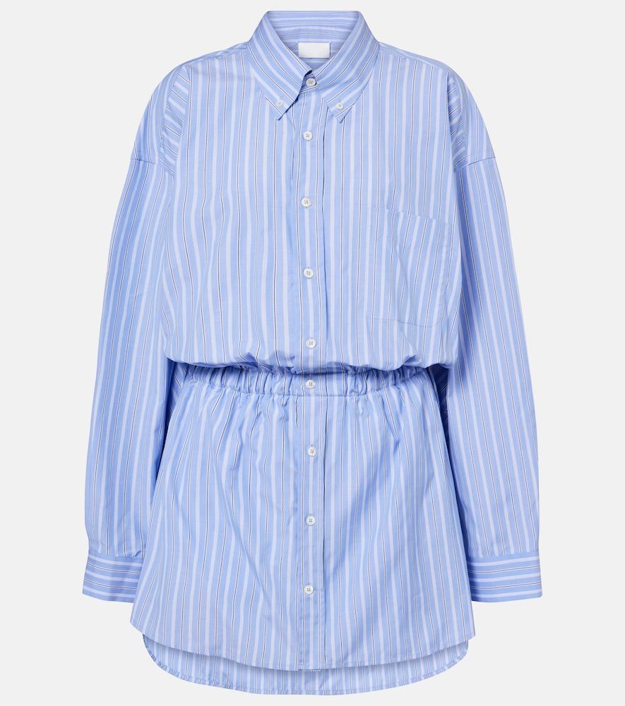 maison margiela striped cotton poplin jumpsuit