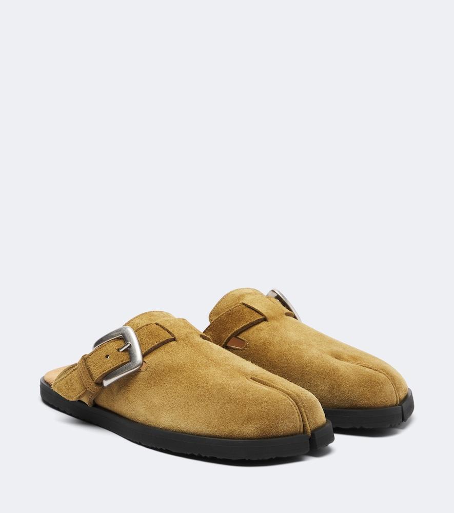 maison margiela tabi daily suede mules