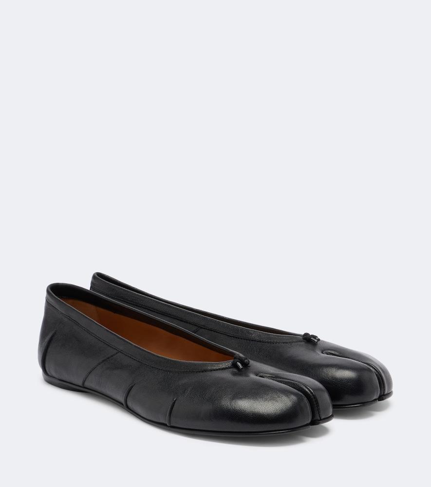 maison margiela tabi leather ballet flats
