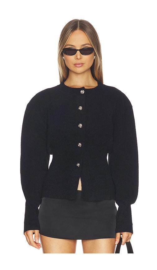 majorelle arana cardigan in black. - size l (also in m, s, xs)