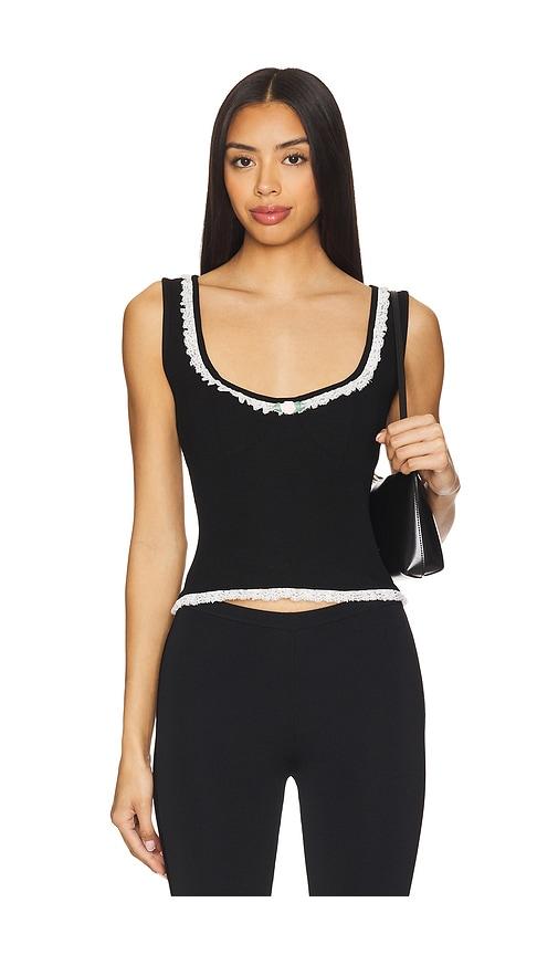 majorelle candiace top in black. - size l (also in m)