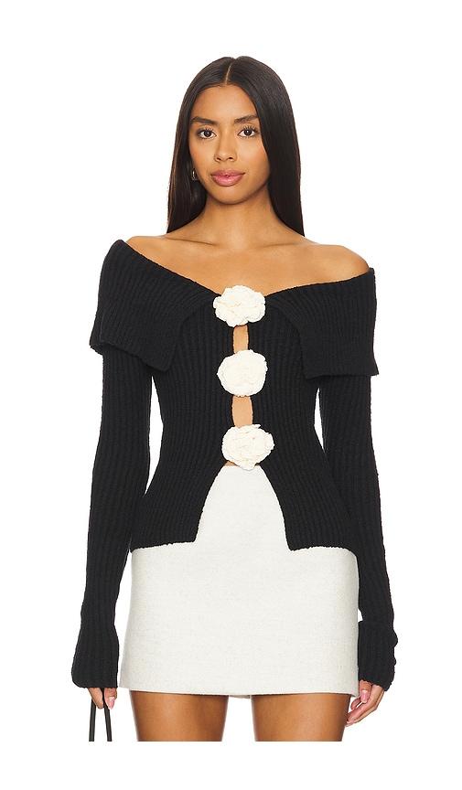 majorelle corina sweater in black. - size s (also in xs)