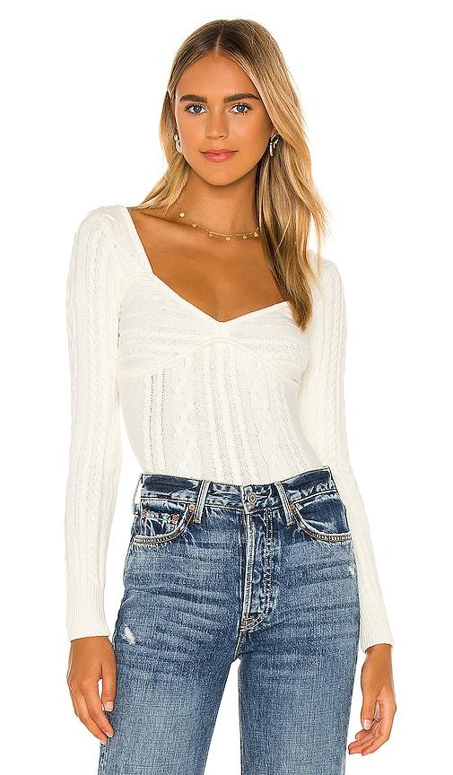 majorelle fallone sweater in ivory. - size l (also in m, s)