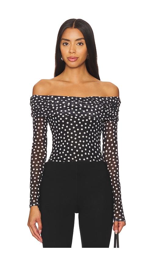 majorelle joy bodysuit in black. - size l (also in s, xs, xxs)