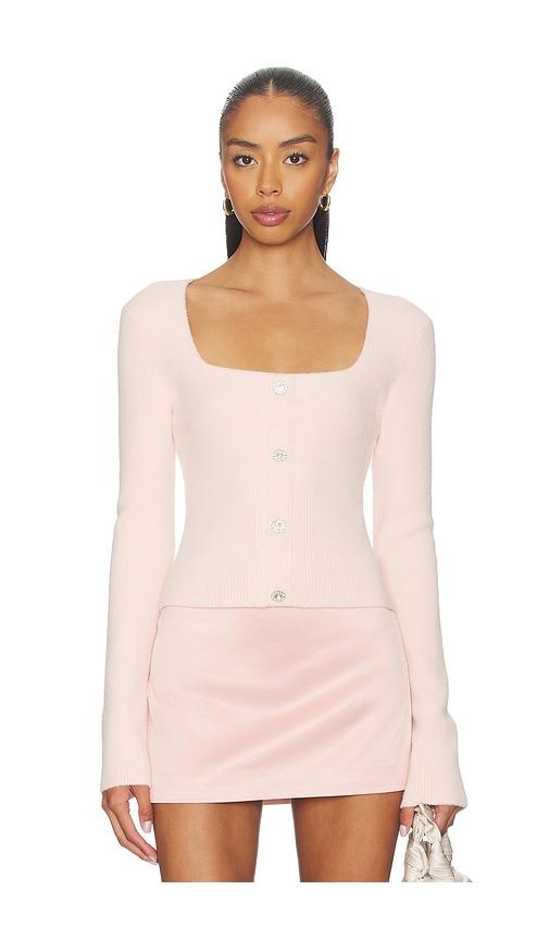 majorelle malika sweater in blush. - size l (also in m, xl, xs, xxs)