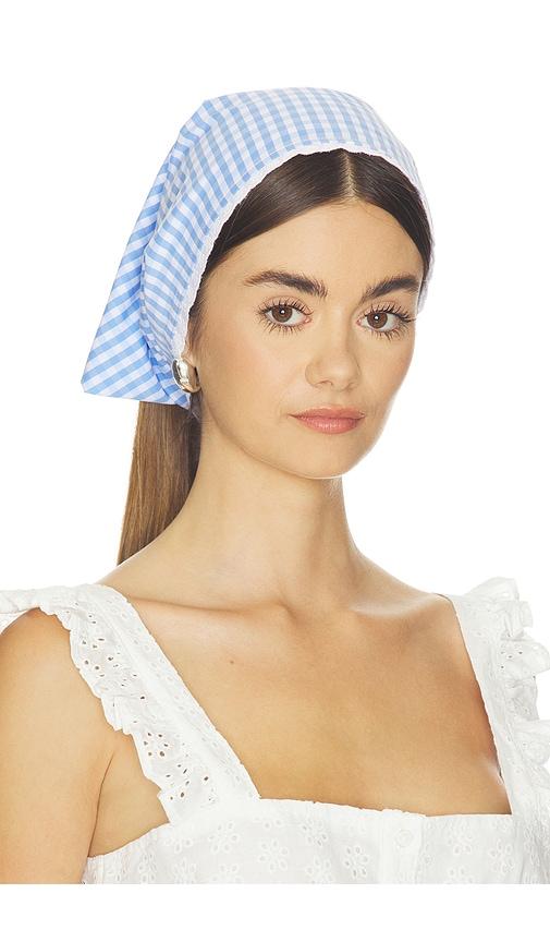 majorelle roma scarf in blue,white.