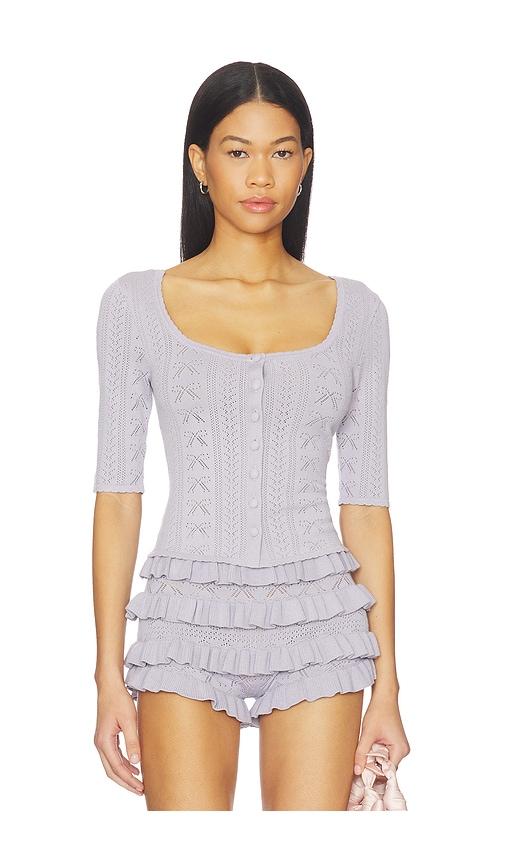 majorelle zhavia cardigan in lavender. - size m (also in s)