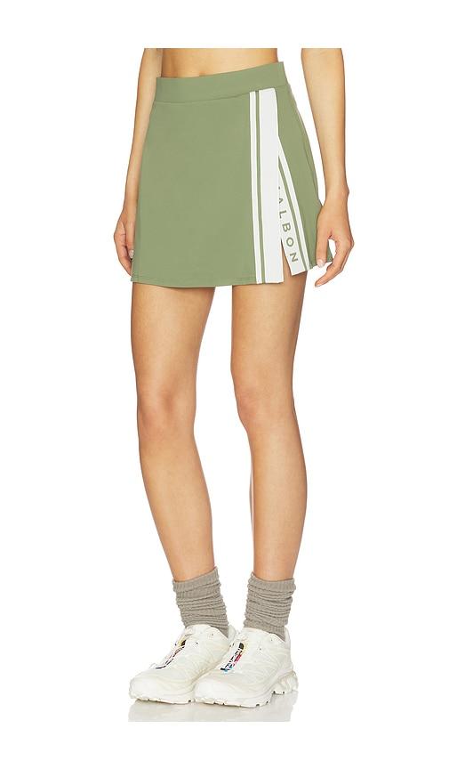 malbon baseline mini skirt in olive. - size m (also in s, xl, xs)