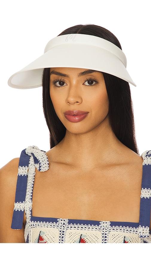 malbon claire visor in white.