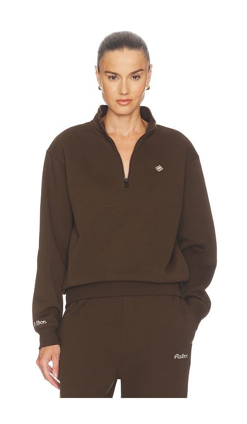 malbon delilah diamond sweatshirt in chocolate. - size m (also in s, xs)