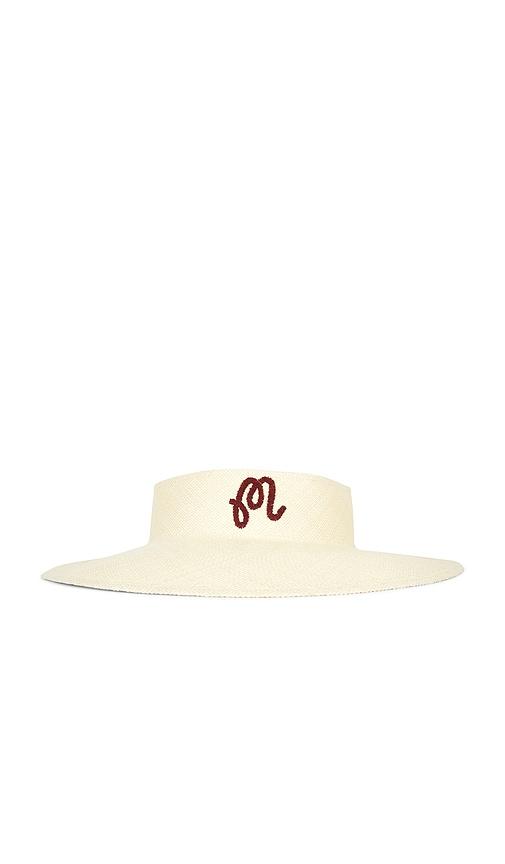 malbon hortensia visor hat in neutral.
