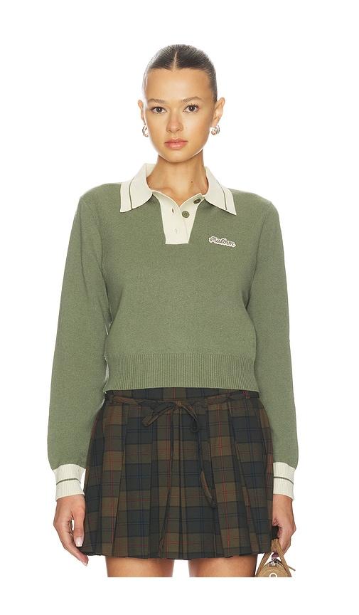 malbon miranda polo in olive. - size xs (also in xxs)