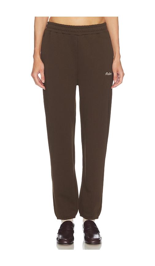 malbon sabine diamond sweatpant in chocolate. - size m (also in s)