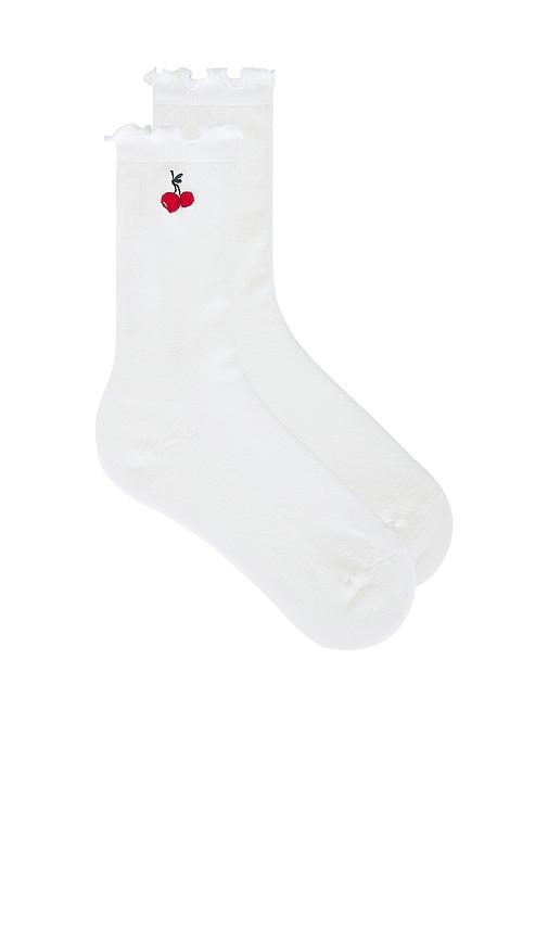 malbon x hvn allita sock in white.