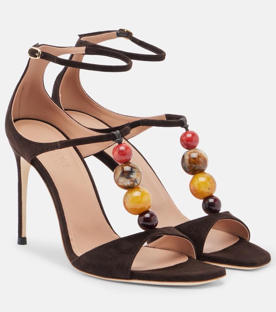 malone souliers lena beaded suede sandals