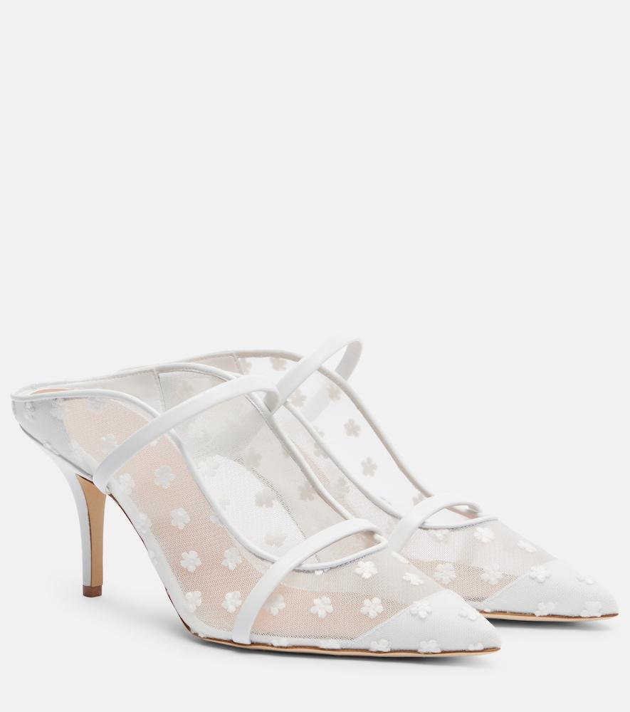 malone souliers maureen 70 leather and mesh mules