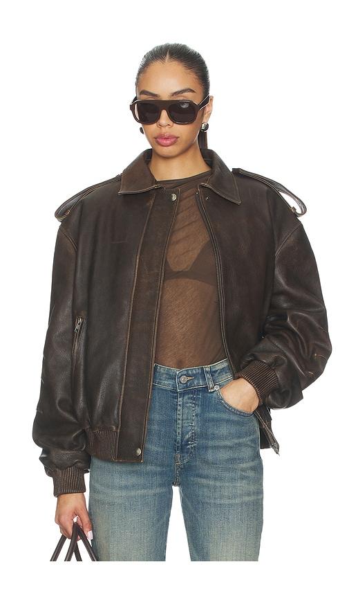 manokhi daya jacket in chocolate. - size 36 (also in 40)