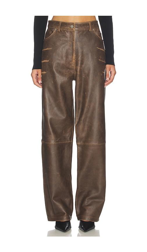 manokhi mojave pants in brown. - size l (also in xs)