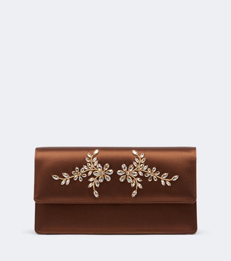 manolo blahnik capripla embellished satin clutch