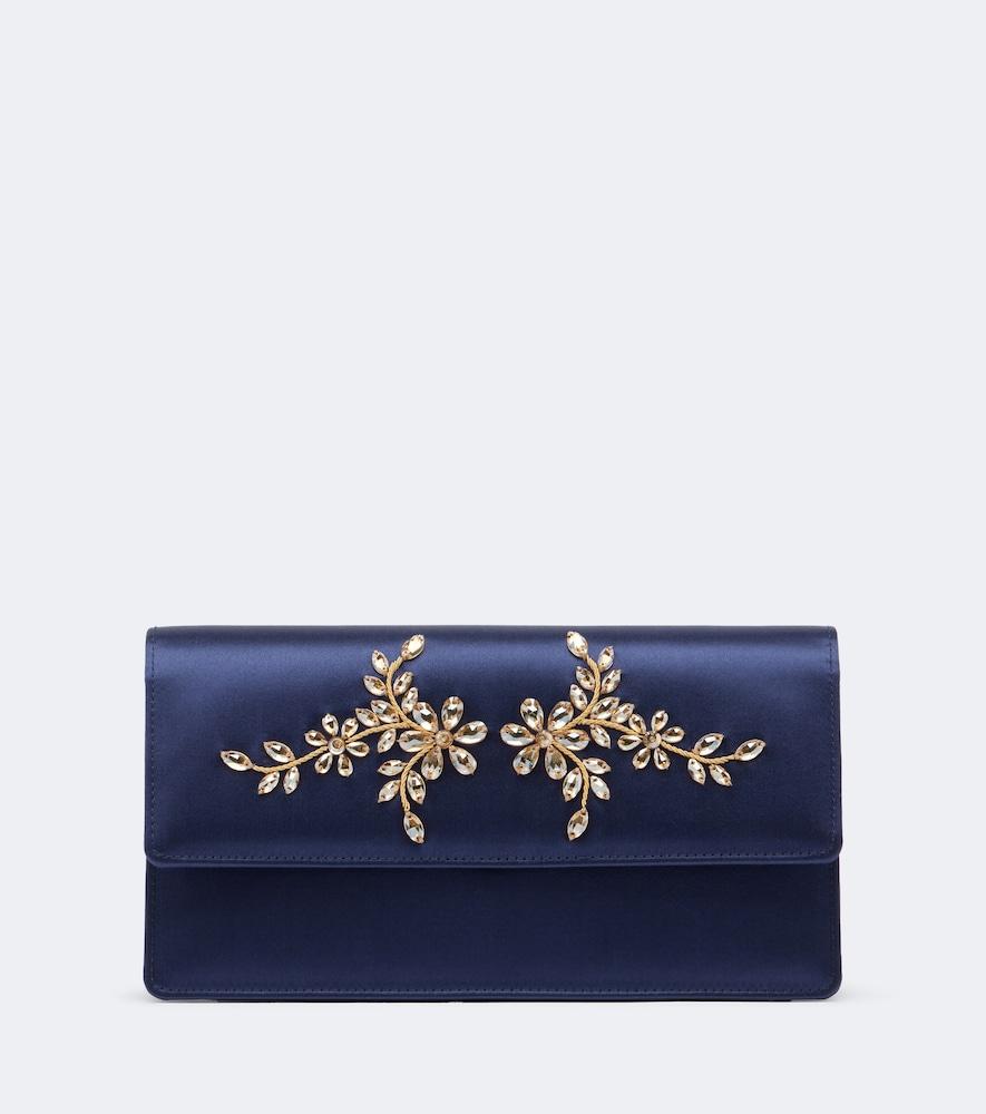 manolo blahnik capripla embellished satin clutch