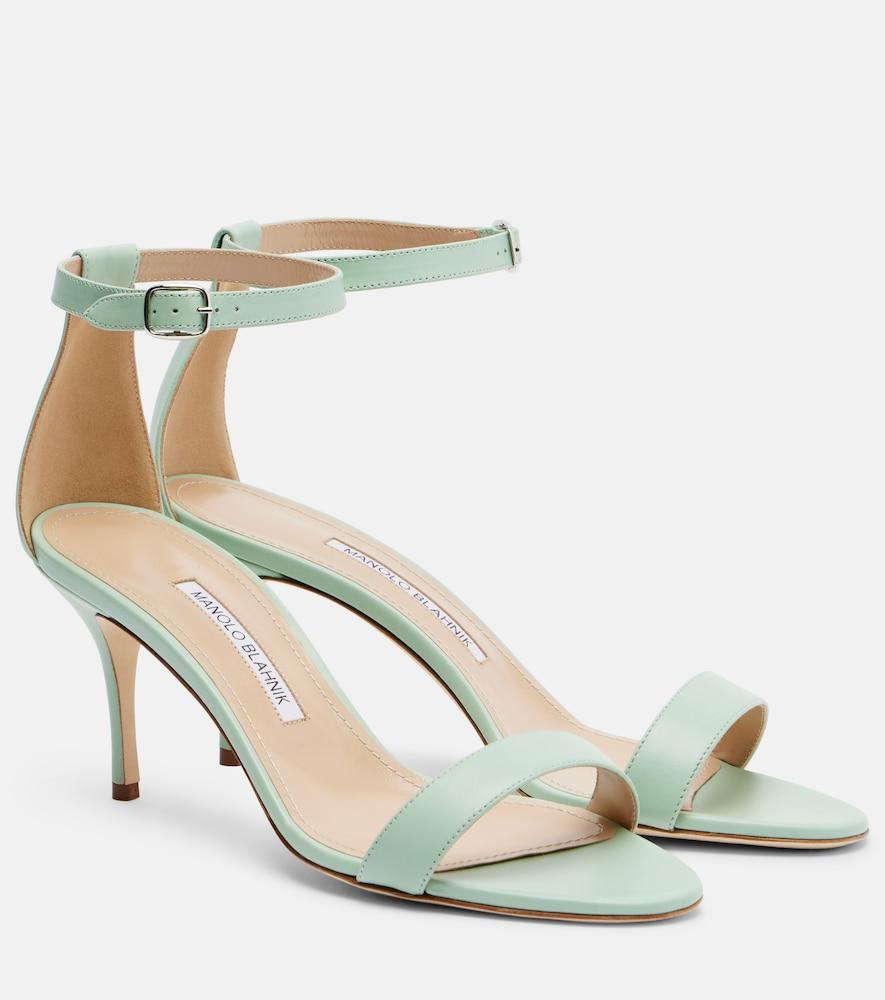 manolo blahnik chaos leather sandals