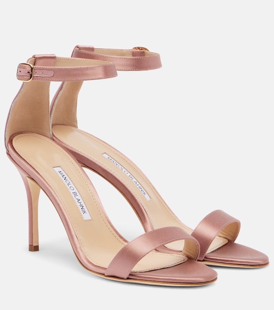 manolo blahnik chaos satin sandals