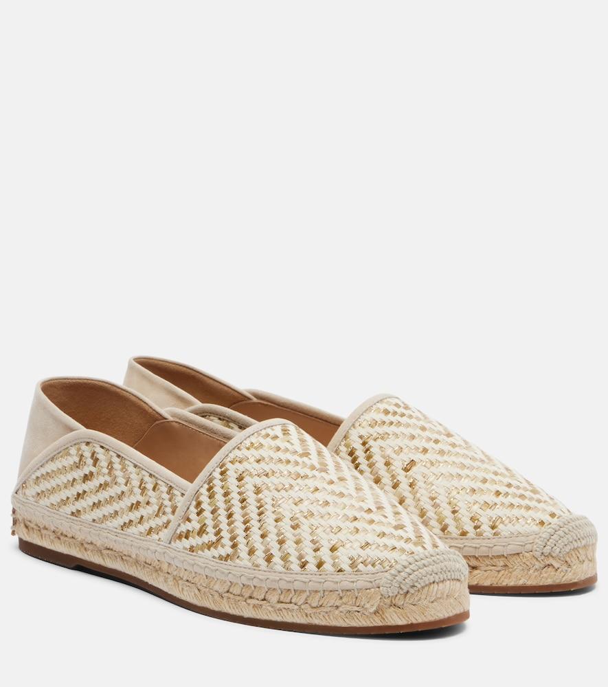 manolo blahnik espadra raffia-effect espadrilles